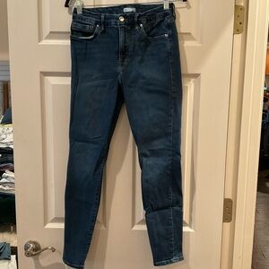 GOOD AMERICAN Good Legs Deep-V Skinny Jeans Size 8